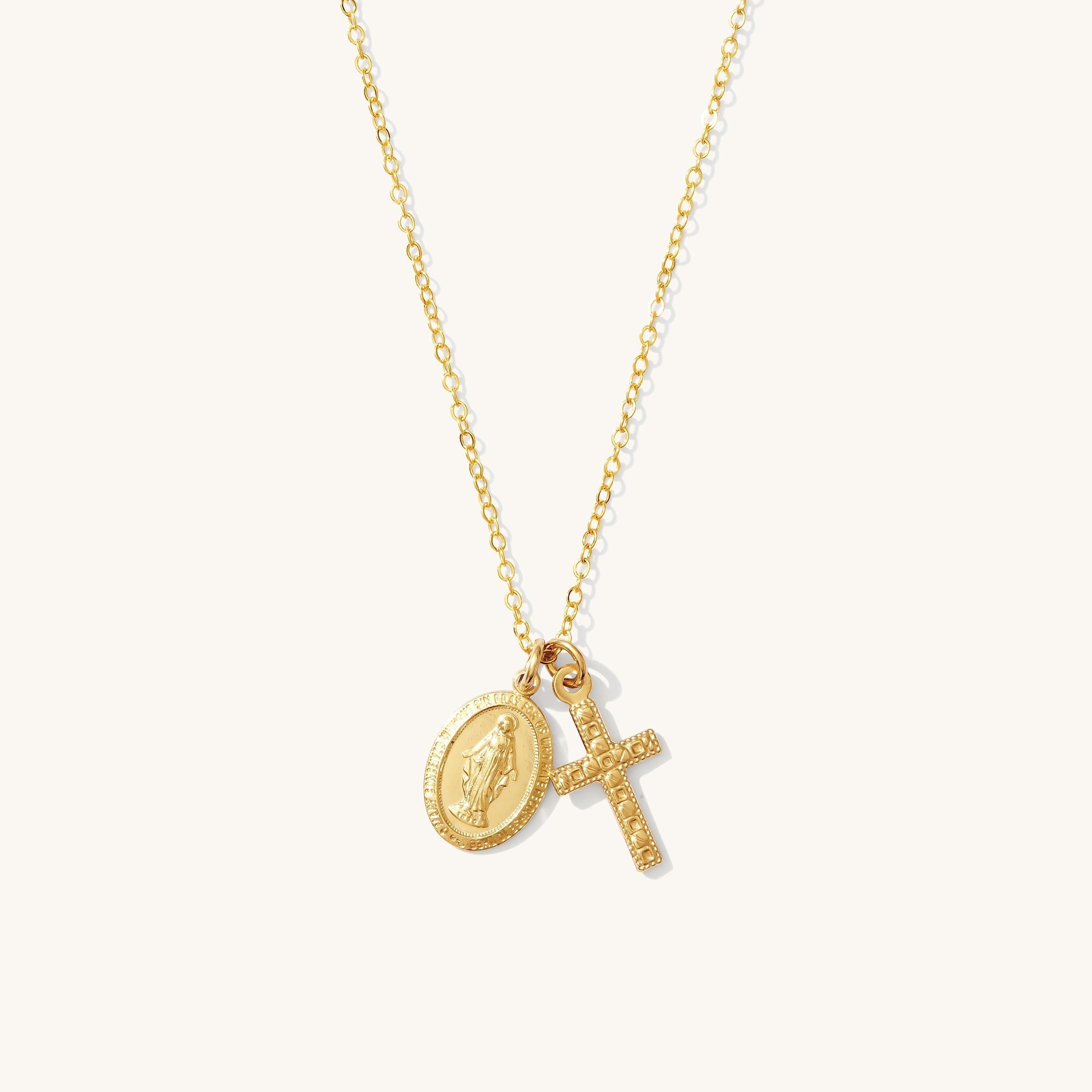 Small Pendant with the Virgin Mary and Cross