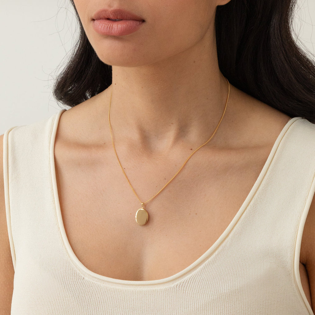 Necklace with Oval Locket