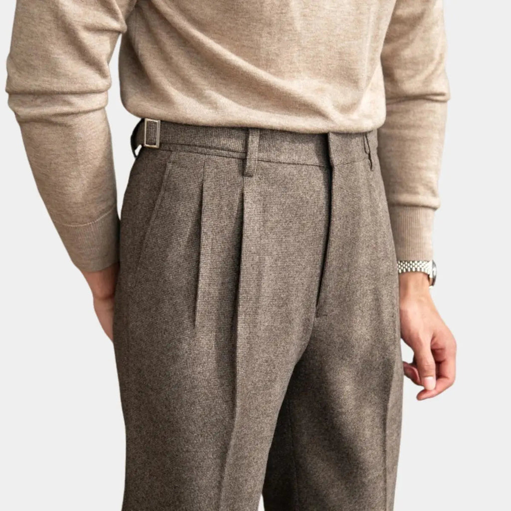 Classic High Waist Trousers with British Charm