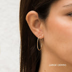 Thin Hoop Earrings