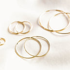 Thin Hoop Earrings