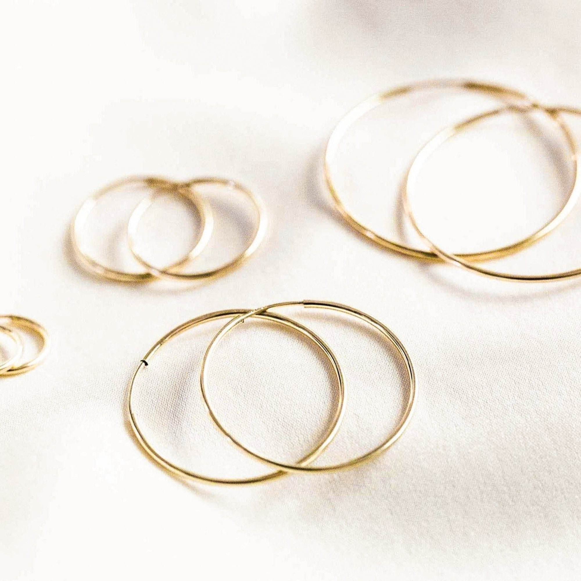 Thin Hoop Earrings