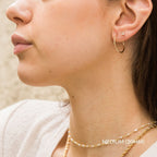 Thin Hoop Earrings