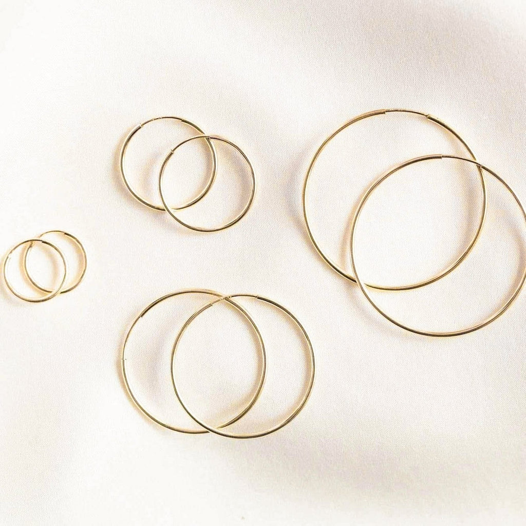 Thin Hoop Earrings