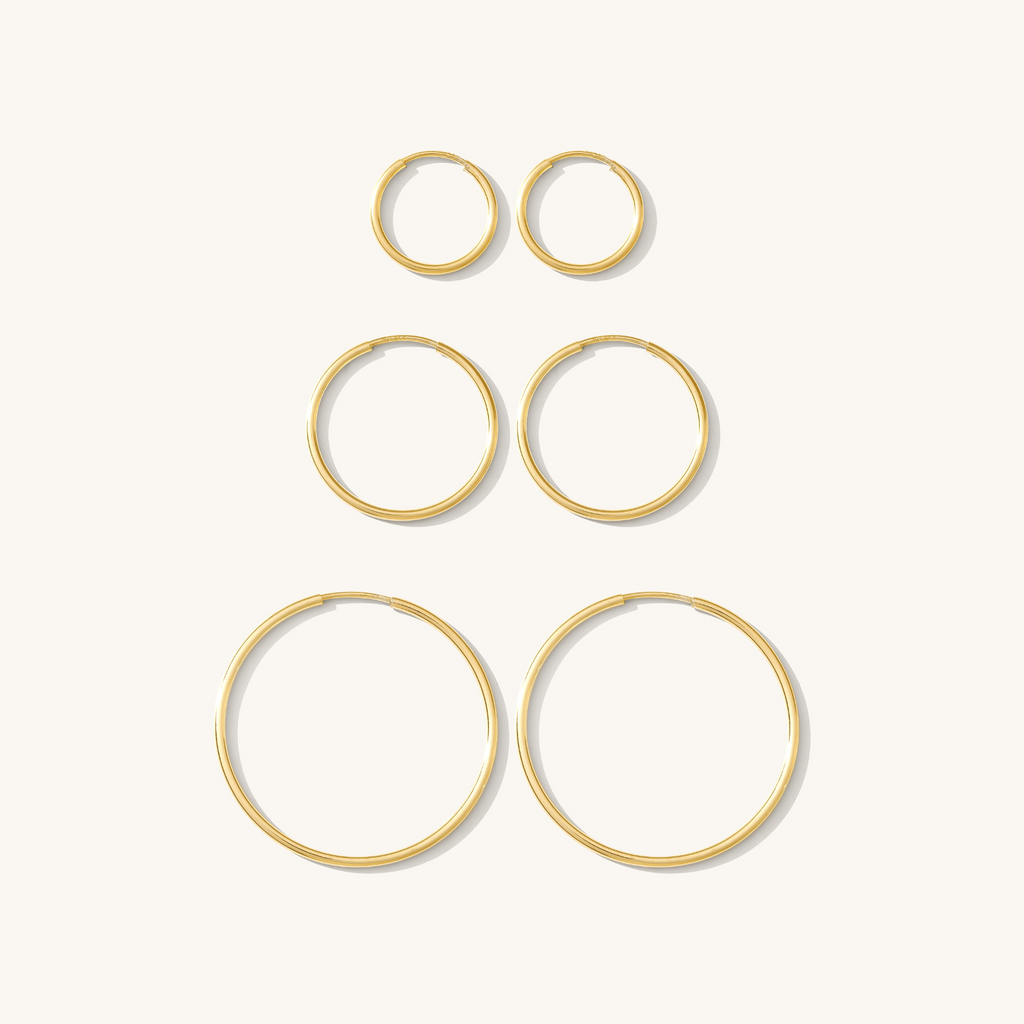 Thin Hoop Earrings