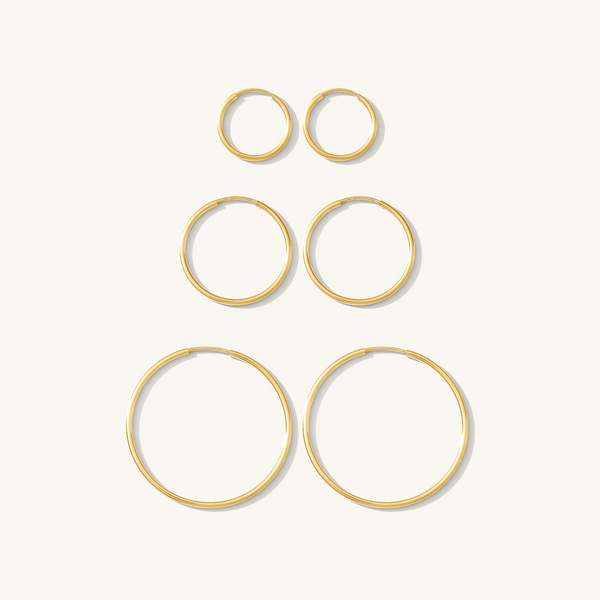 Thin Hoop Earrings