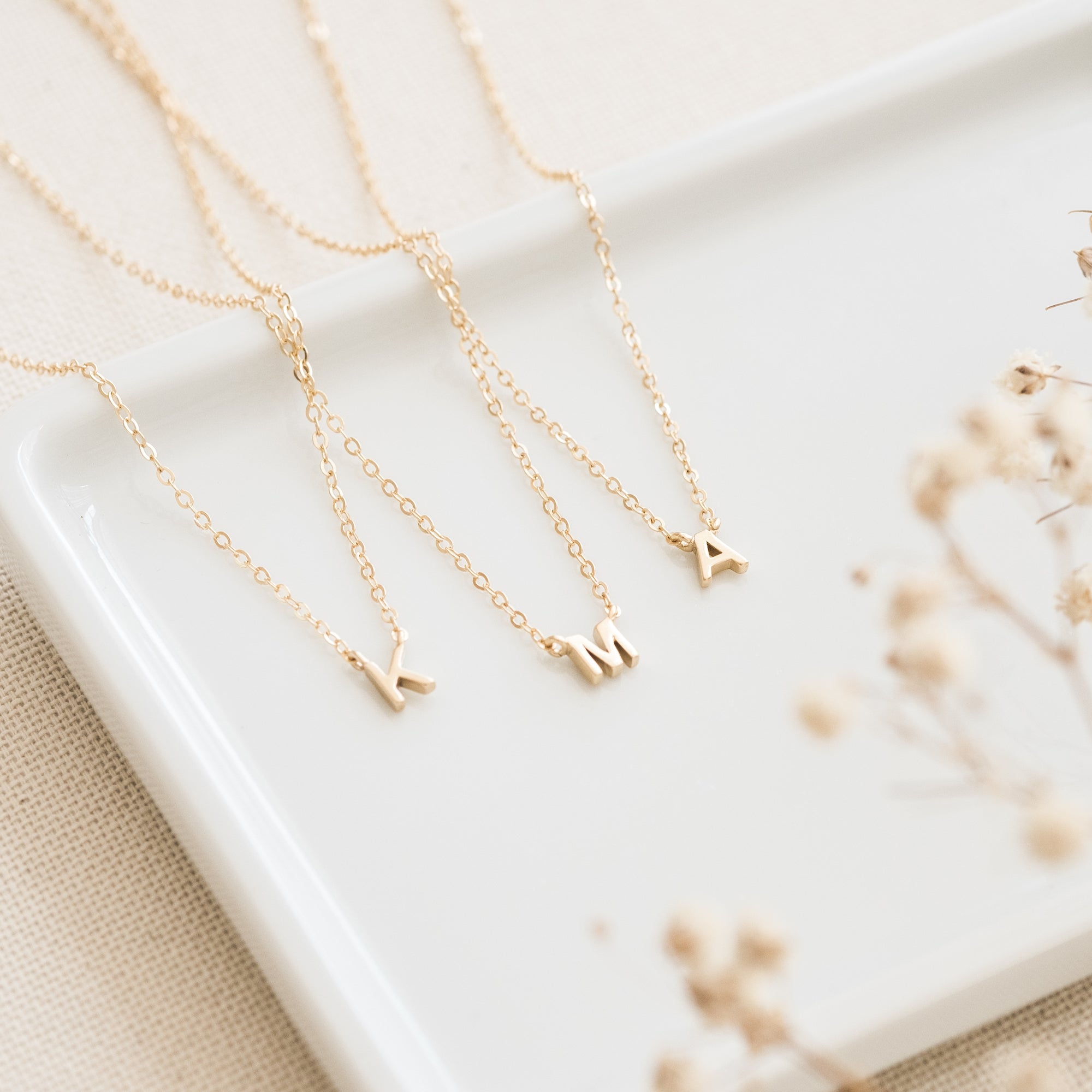 Small Initials Necklace
