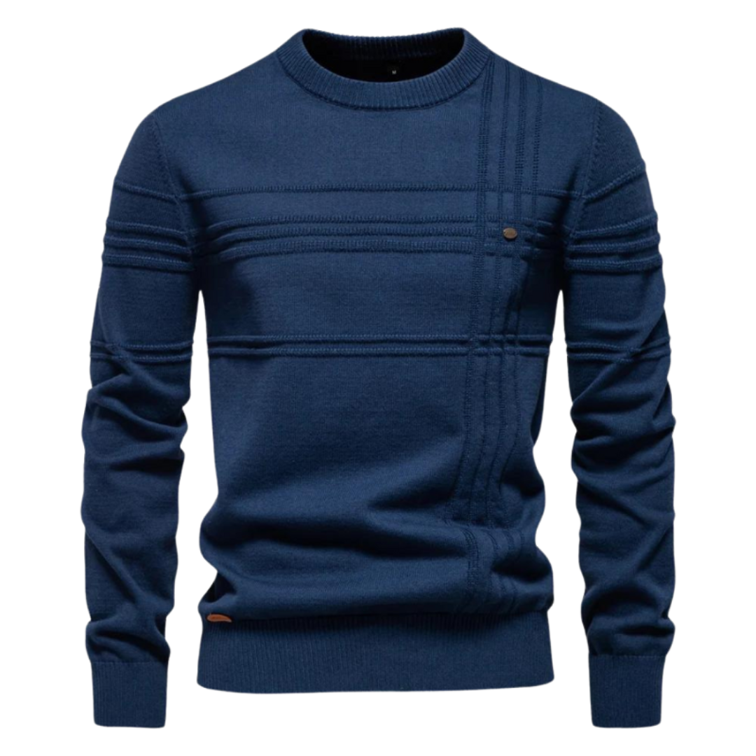BOSSHARD | Stylish Men's Sweater with Check Design