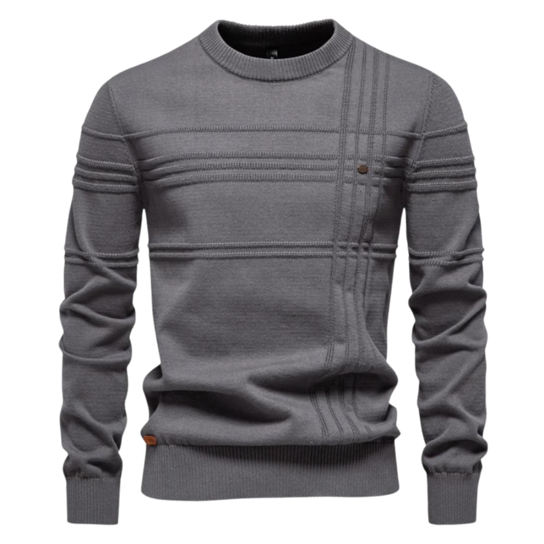 BOSSHARD | Stylish Men's Sweater with Check Design
