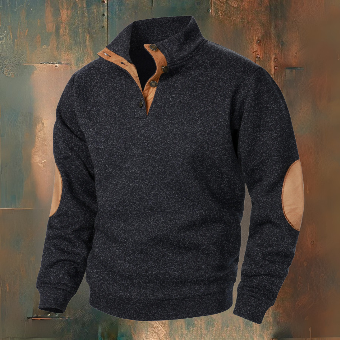 René | Knitted Sweater with Suede Details