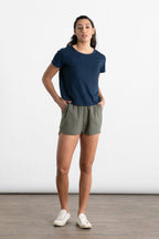 Luca Track Shorts / Olive Striped