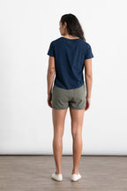 Luca Track Shorts / Olive Striped