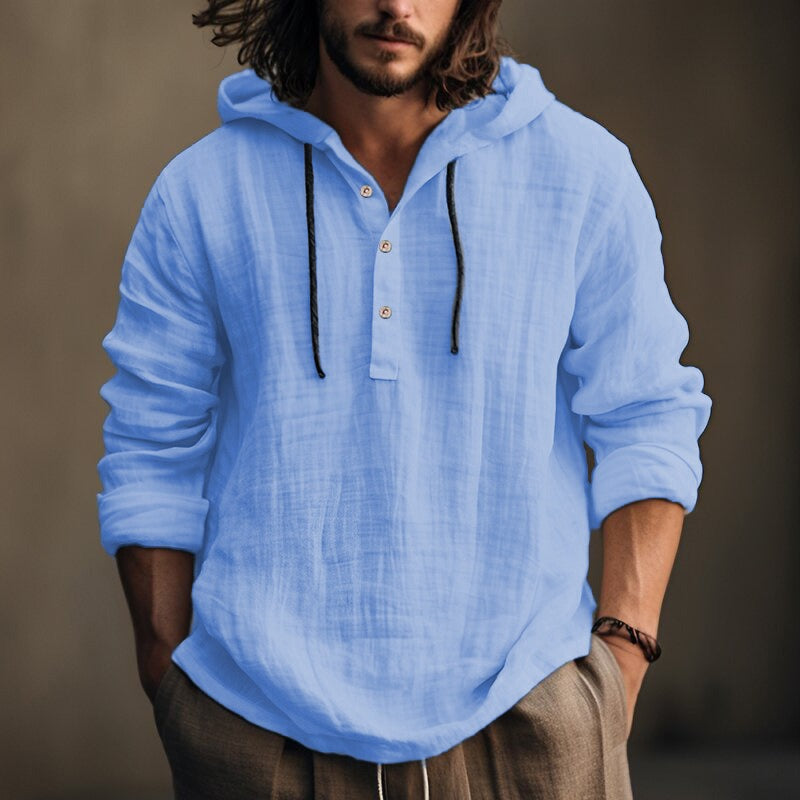 Bradley | Elegant Long-Sleeve Shirt with Hood