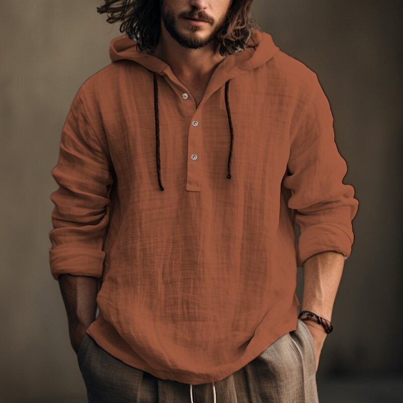 Bradley | Elegant Long-Sleeve Shirt with Hood