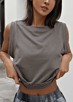 Eve | Comfort cotton sleeveless shirt