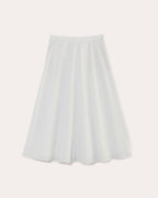 Midi Skirt in Ultrasoft Cotton | White