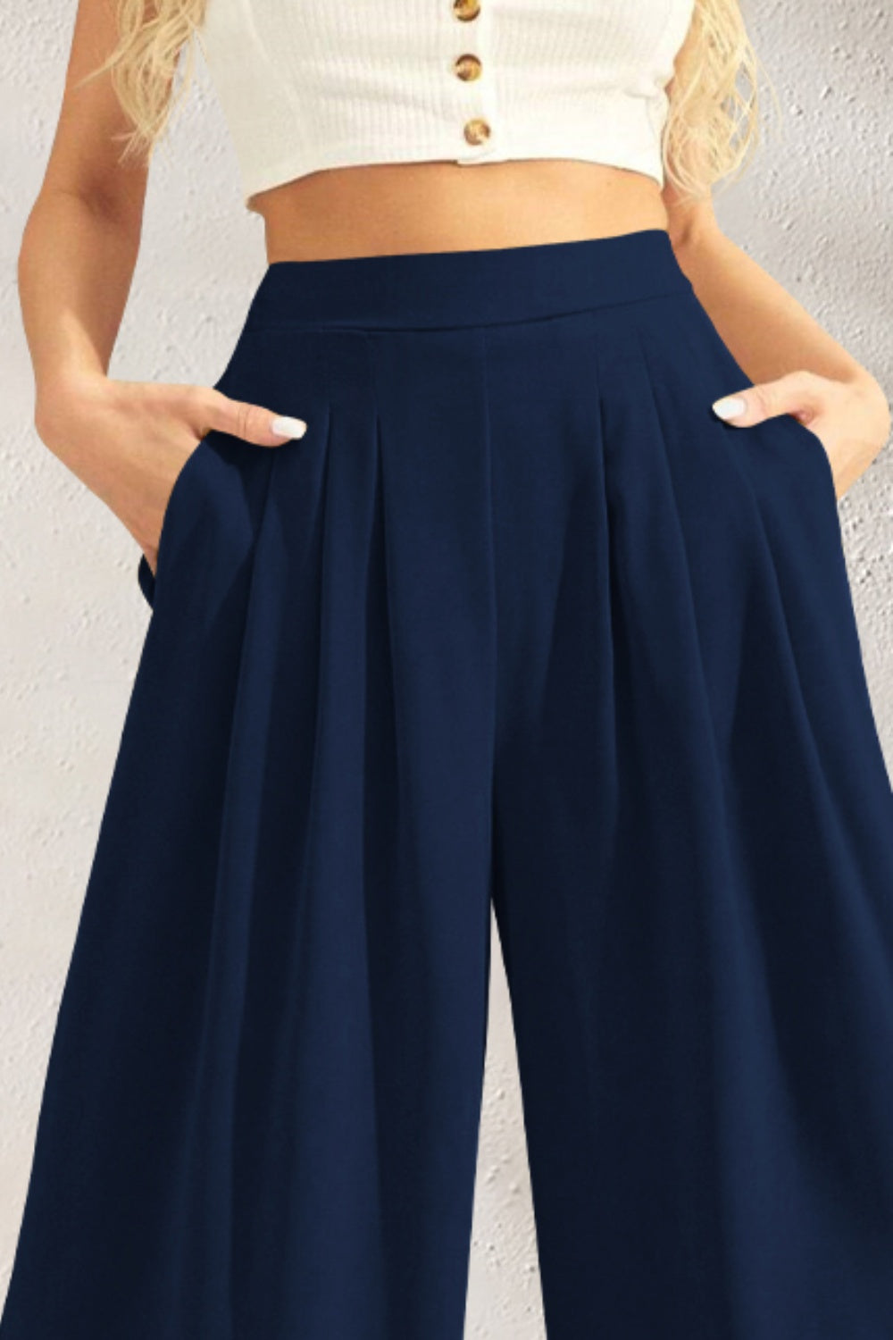 ZY | Wide Leg High-Waisted Trousers