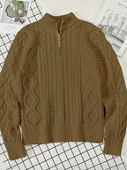 Rabada | Pullover with Half Zip and Stand-Up Collar