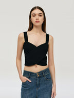 Women's Crocheted Crossover Top