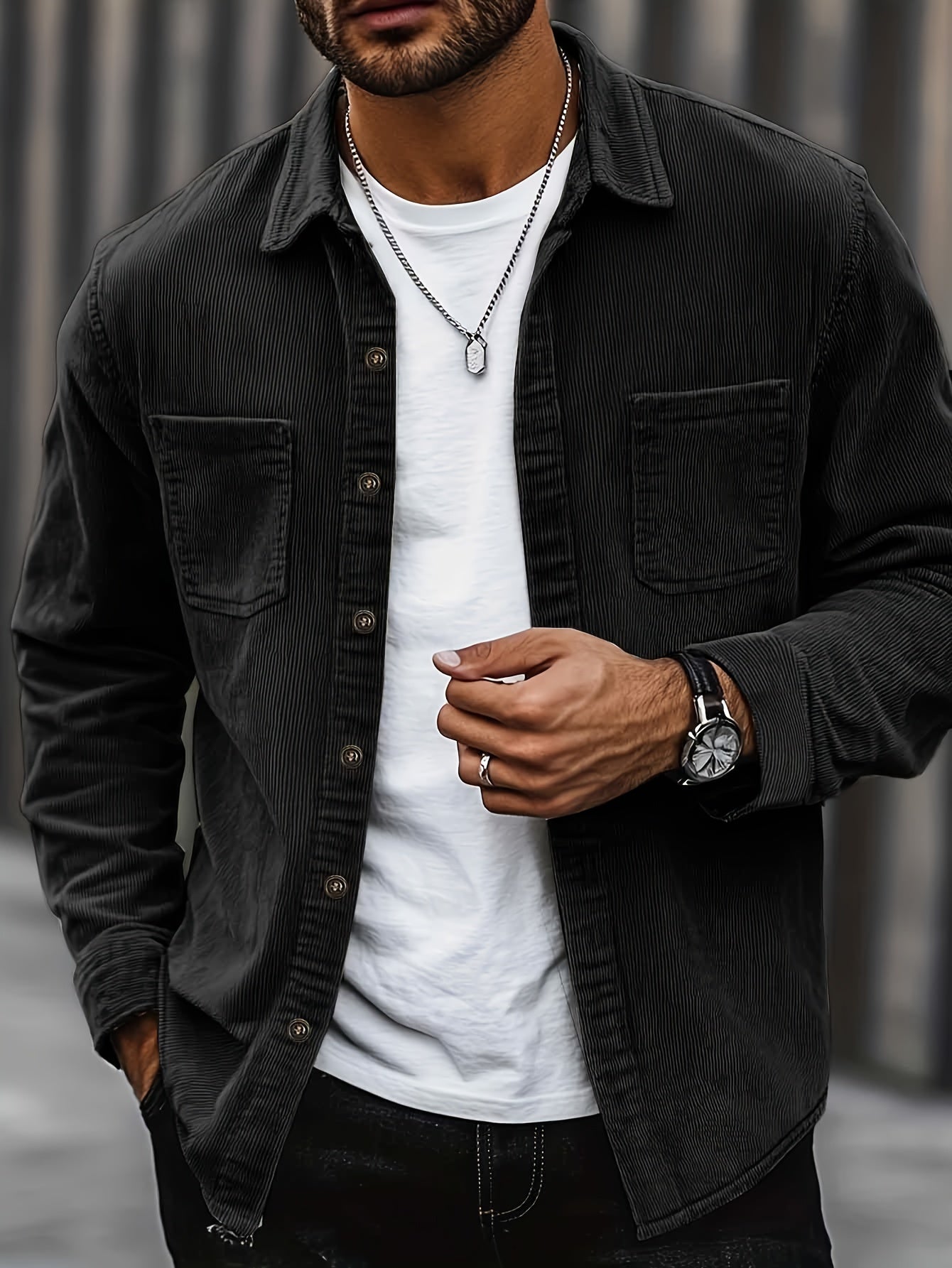 Johan | Men's Cord Shirt Jacket
