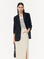 Ladies' Tencel Jacket with One Button