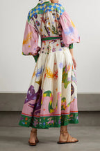 Chic Long Evening Dress in Retro Style