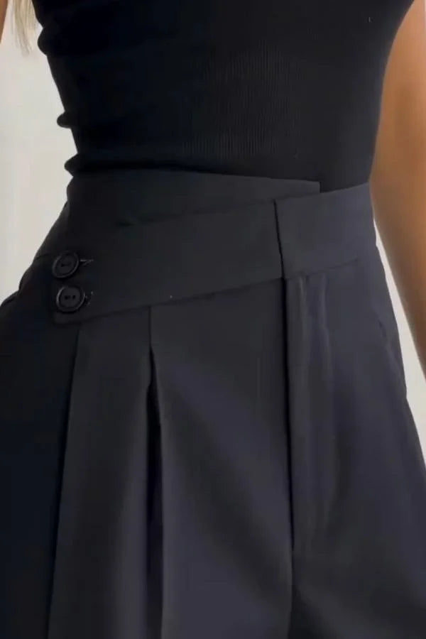 Sera | Wide-leg pants with irregular waist