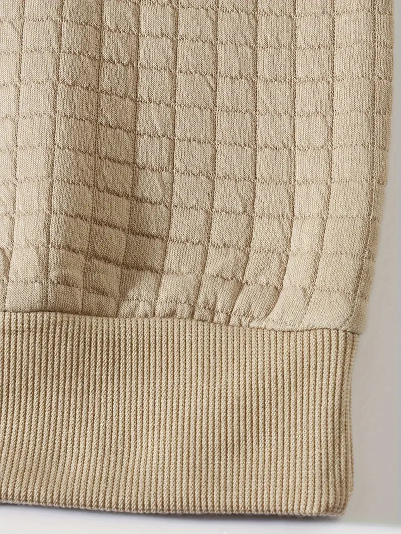 Andreas Herren Pullover – Boho Check, Langarm, Gemütlich