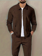 Marvin – Casual Polyester Jacket with Zip