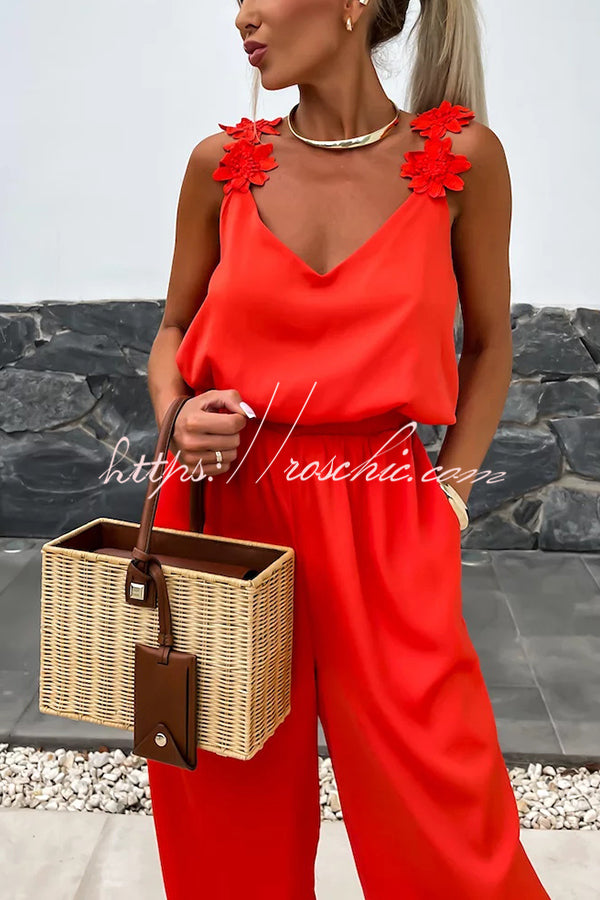 Cosima | Casual Jumpsuit with Embroidery