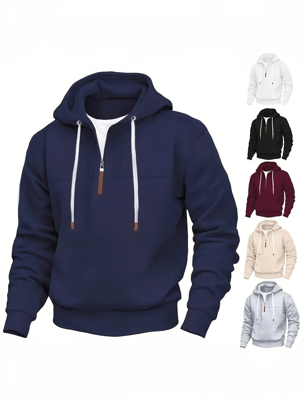 Kolton – Hoodie with Half Zip