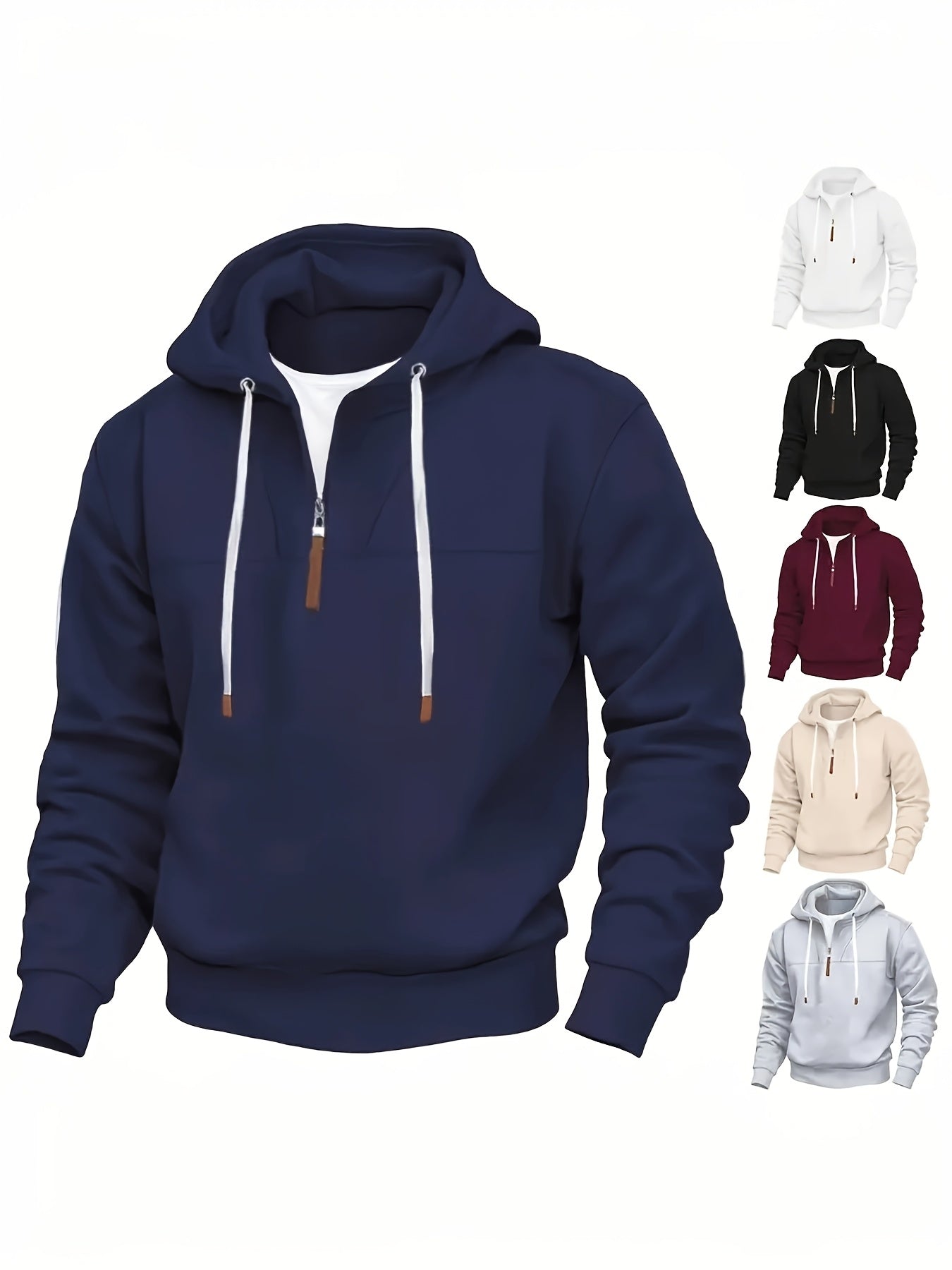 Kolton – Hoodie with Half Zip