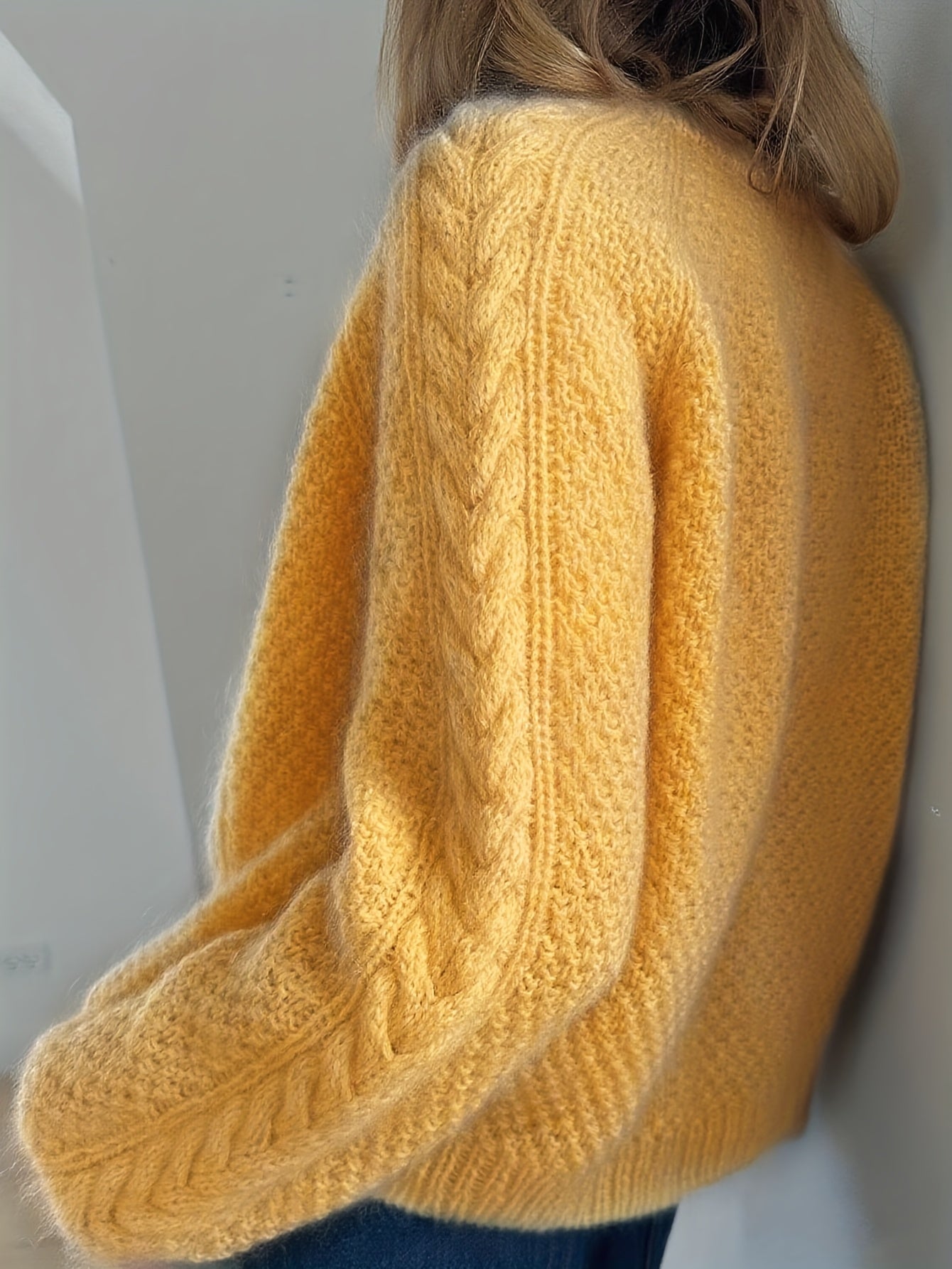 Dwina™ Cardigan with Buttons and Cable Knit Pattern