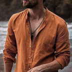Iker | Casual long sleeve linen shirt
