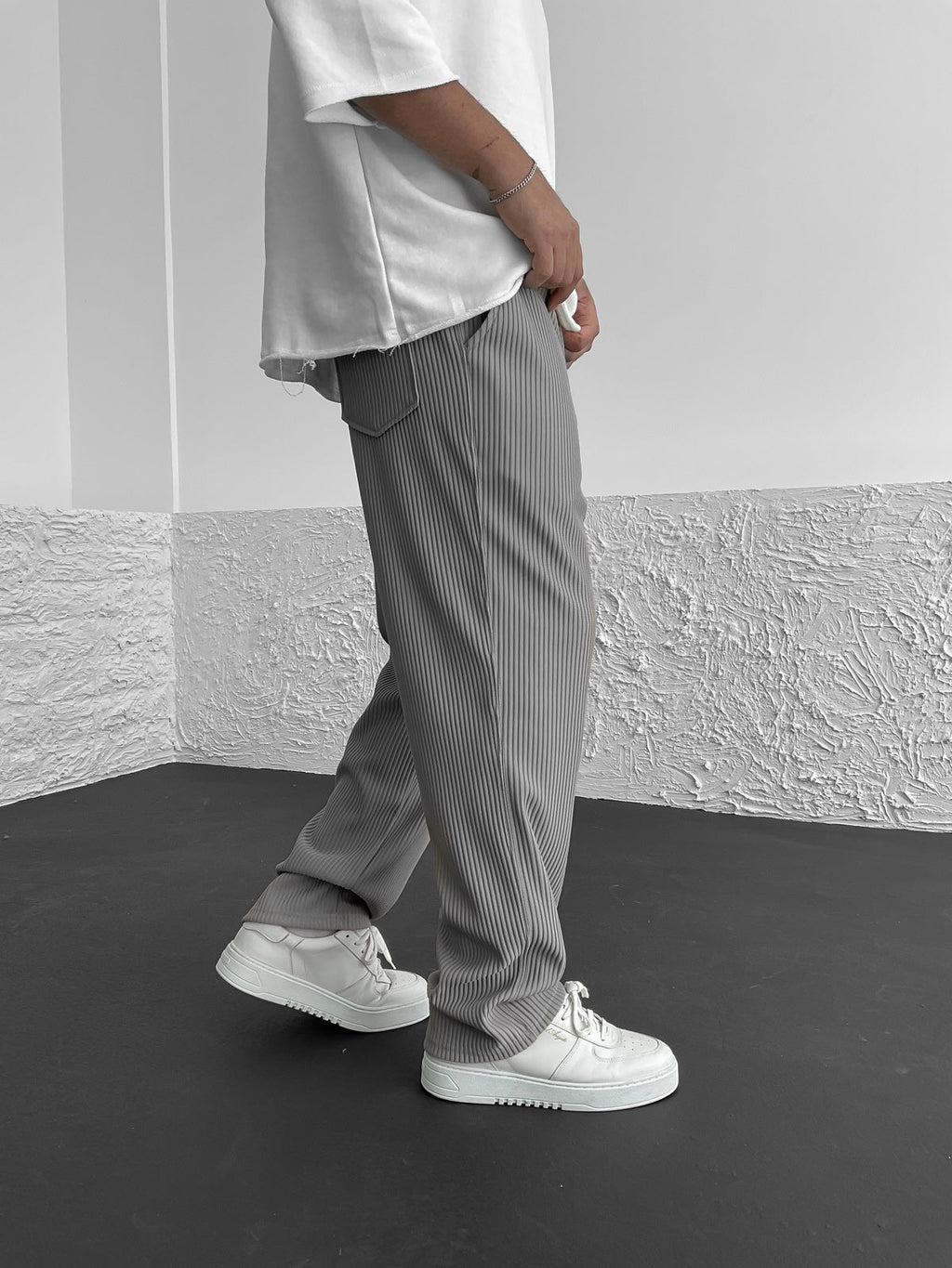 Wigand Comfort Ribbed Elastane Trousers