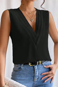 Lina | V-neck pleated tank top