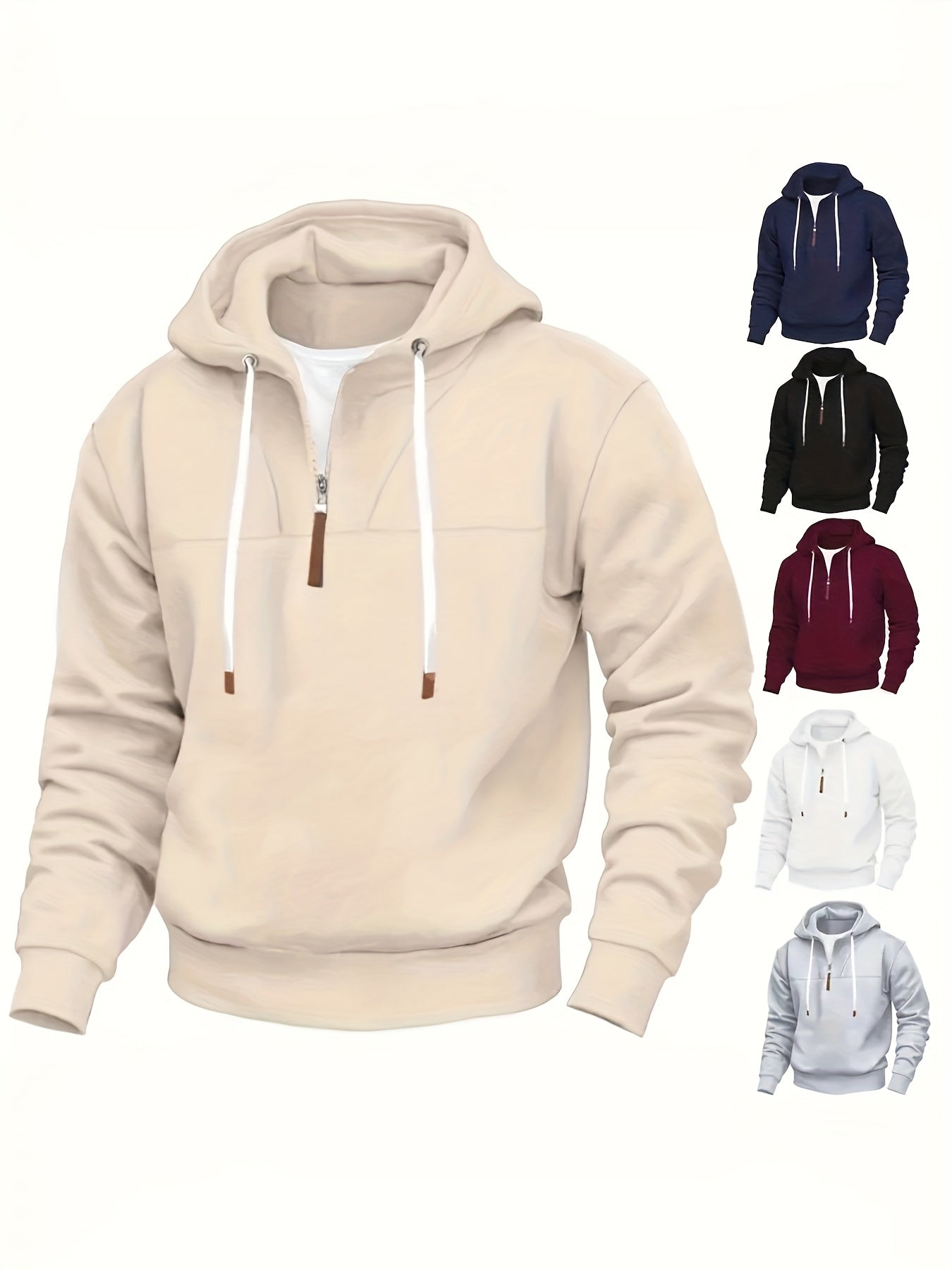 Kolton – Hooded Sweatshirt with Half Zip