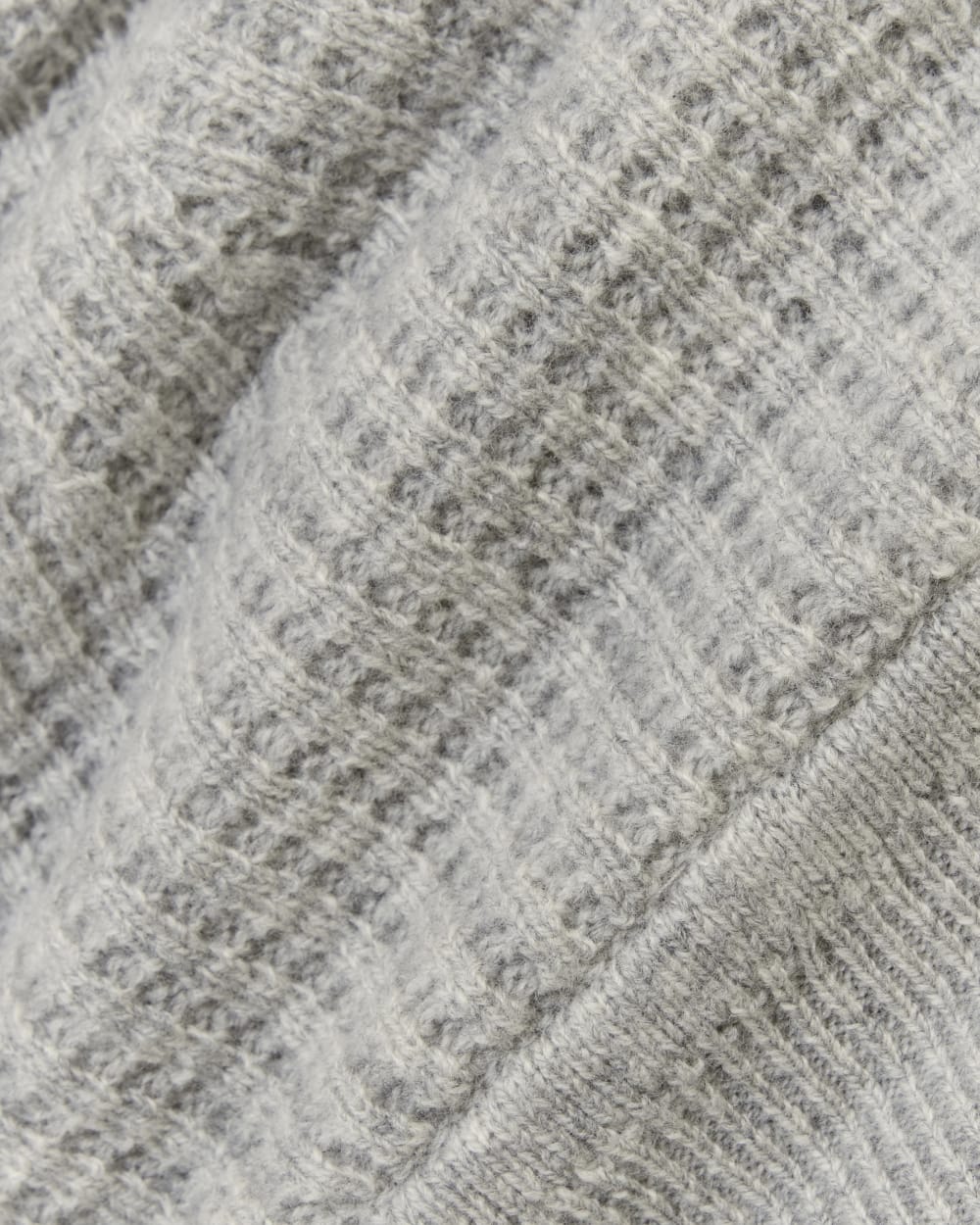 Waffle Beanie | Grey Melange