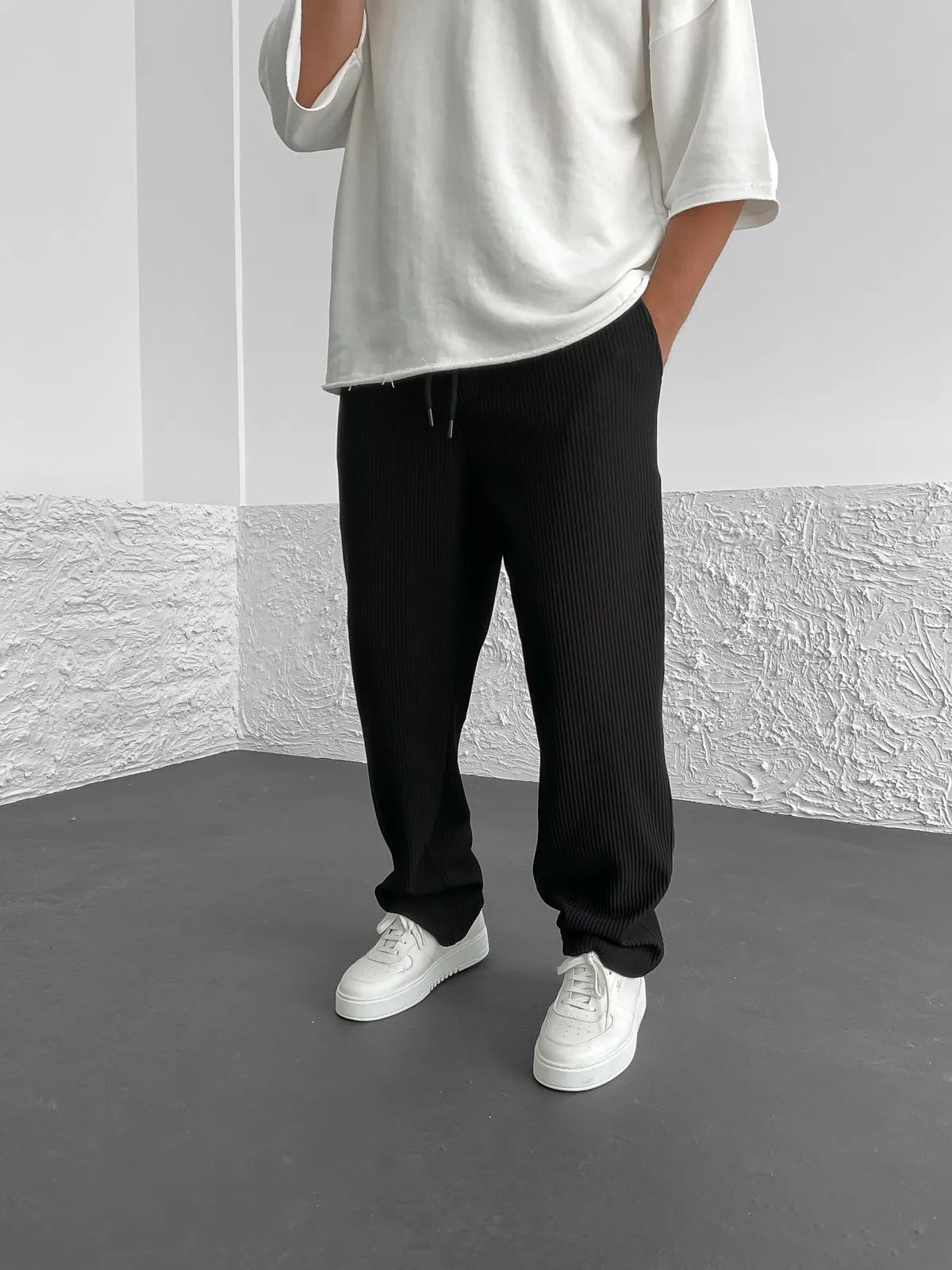 Wigand Comfort Ribbed Elastane Trousers