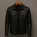 Lulzim | Casual Slim Fit Leather Jacket