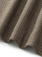 Women's Checked Jacket with Cut-Out Collar
