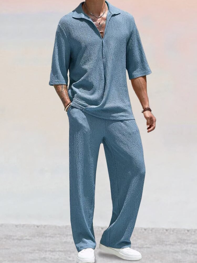 Torben | Knit set with polo collar