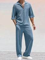 Torben | Knit set with polo collar