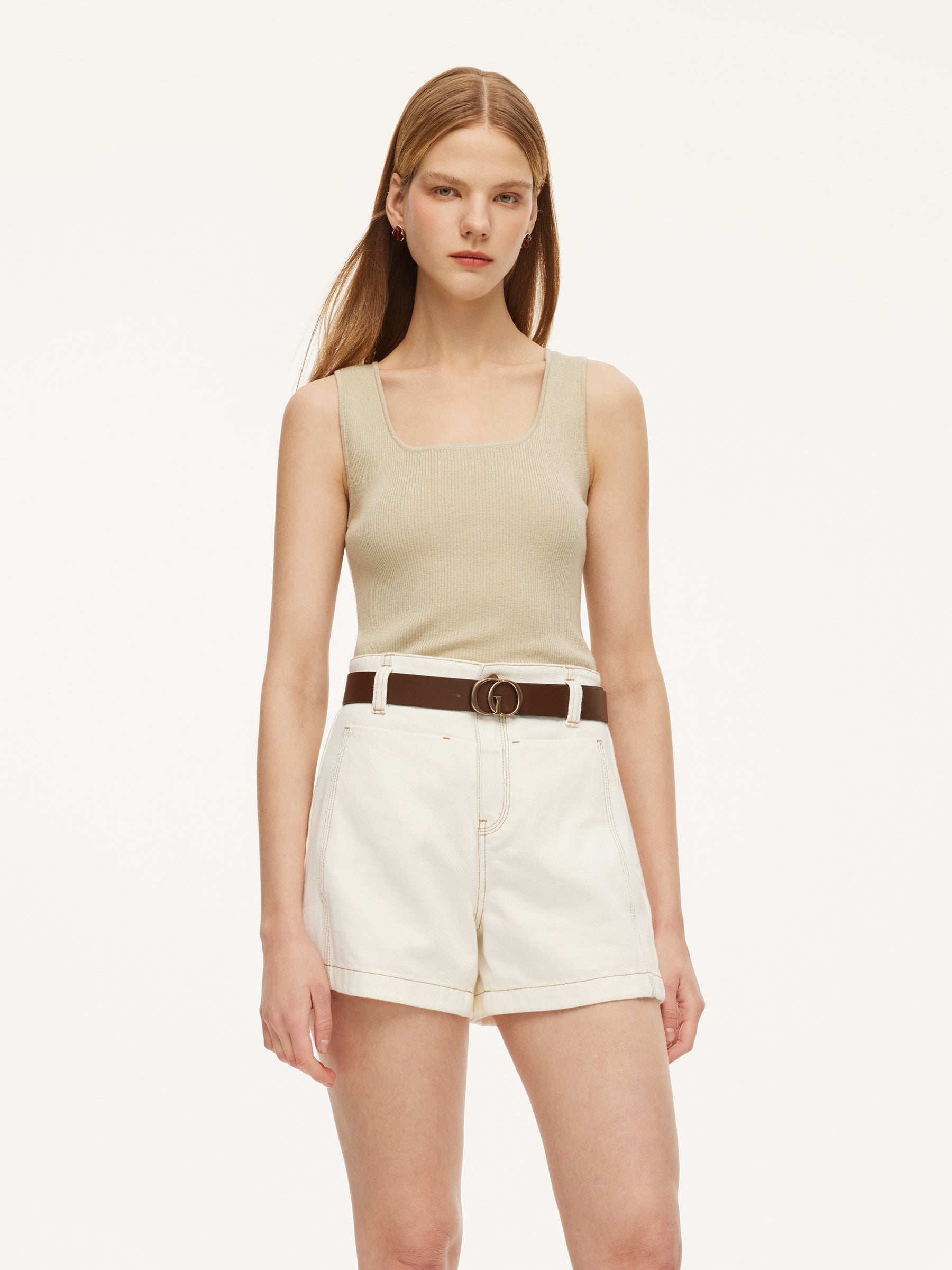 Women's Square Neck Strappy Top