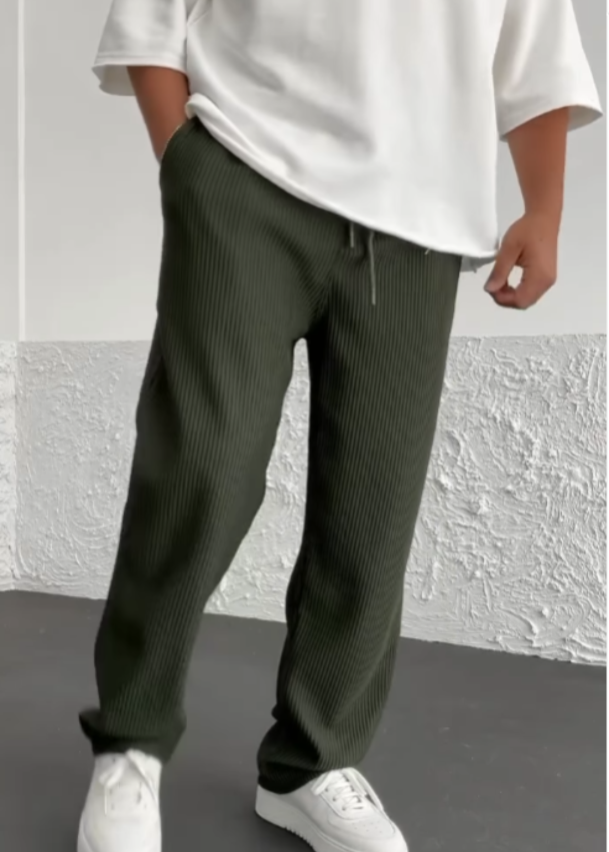 Wigand Comfort Ribbed Elastane Trousers