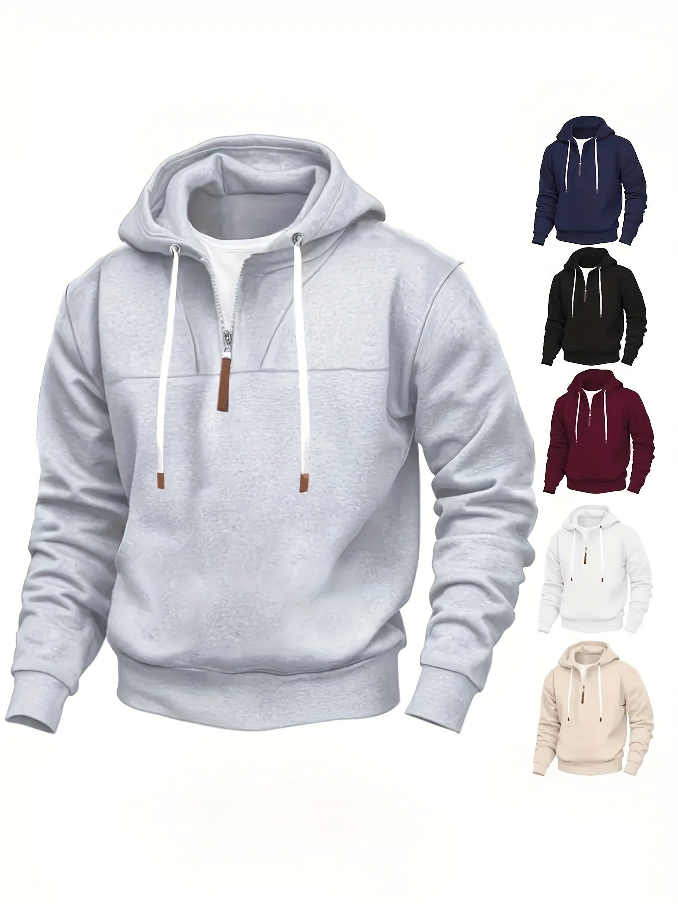 Kolton – Hoodie with Half Zip