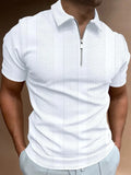 Rocco | Knitted jacquard polo with lapel