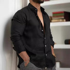 Leandro | Casual cotton linen vintage shirt