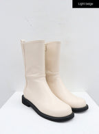 Mid-Calf Side Zip Boots OJ300