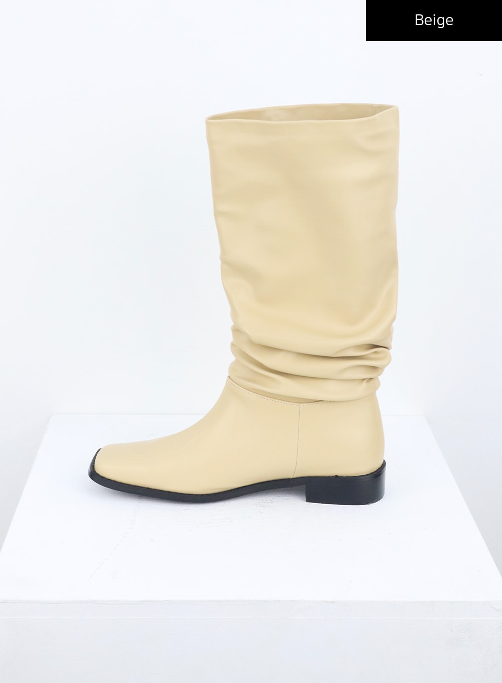 Quadratic Toe Knee-High Boots CU329